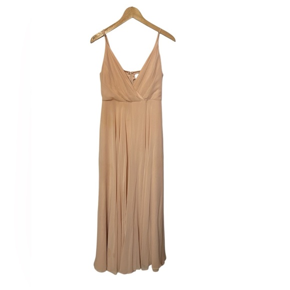 BHLDN Eva Blush chiffon Dress Size Small - Picture 5 of 13